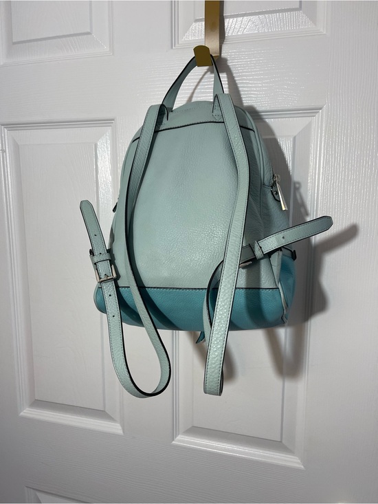 Michael Kors Two-Tone Mint & Teal Pebbled Leather Backpack main image 10